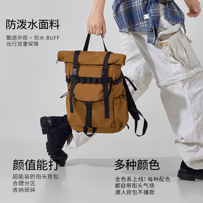 New Men's Roll Mouth Expandabl - Hiking Backpack Waterproof recension och pris